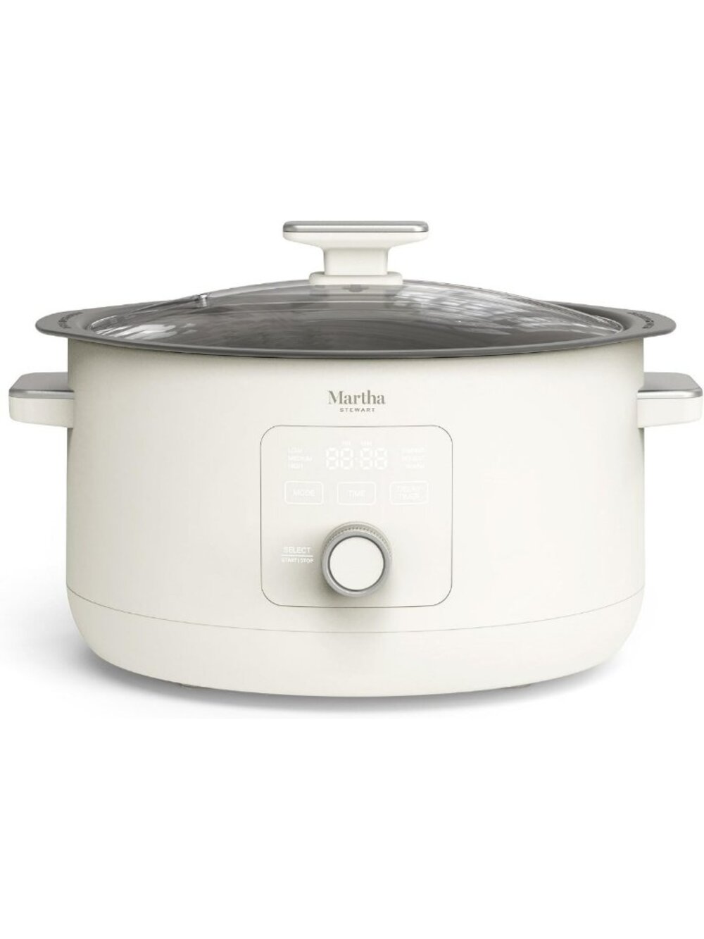 8 Quart Ceramic Nonstick Slow Cooker - Versatile Kitchen Essential in Linen